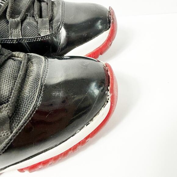 AIR JORDAN MEN BRED RED BLACK WHITE 2012 NIKE RETRO SIZE US 12 378037-010 - Picture 2 of 9